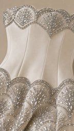 Stunning Sequin Embellished Strapless Evening Gown