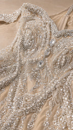 Off-The-Shoulder Embellished Mermaid Evening Gown