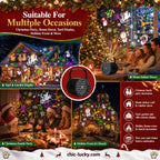 📢LAST DAY SALE ONLY ￡9.99!!🔥🎅【🎁Best Christmas Gift🎁】🎄16-Pattern USB Christmas Projector Light