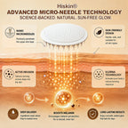 Official Store | Hiskin® Sunless Instant Bronze Tanning Microneedle Patch US (Just once a day) Visible Bronze Glow in 7 Days No UV, No Orange, No Streaks, No DHA, No Mess.