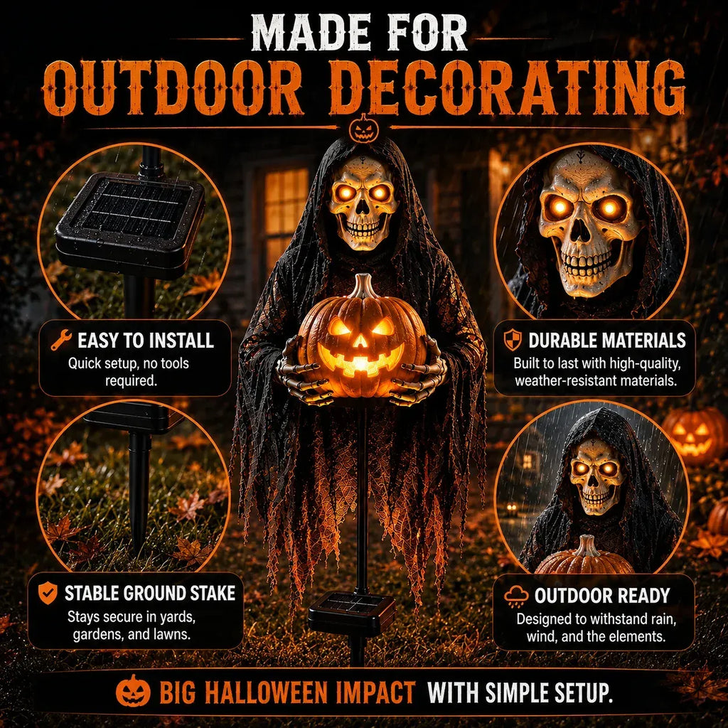 💀 Soul CollectorTM Pumpkin Edition Animated Halloween Yard Decoration