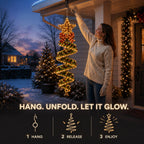 🎄 Christmas Magic Spiral Hanging LED Light Collection