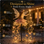 ✨ Enchanted Flower Fairy Solar Garden Light – Magical Glowing Outdoor Christmas Yard Decor 🧚🌸