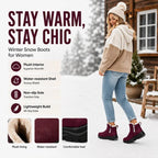 ⏳LAST DAY SALE ONLY￡17.99!!❄️Women’s Lightweight Winter Boots – Waterproof, Non-Slip & Plush-Lined for All-Day Warmth & Style👢✨