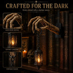 💀 Skeleton Hand Lantern Bookshelf Light