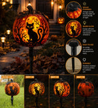 🎃 Solar Halloween Pumpkin Garden Stake Light