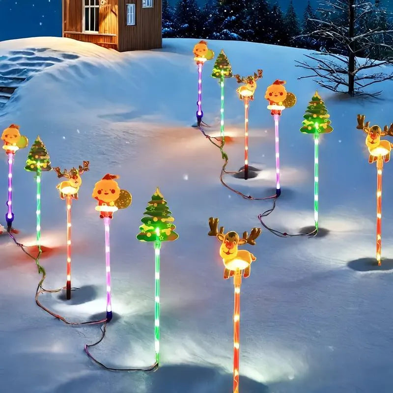 🎄🎁6-Pack Solar Christmas Decorative Lights