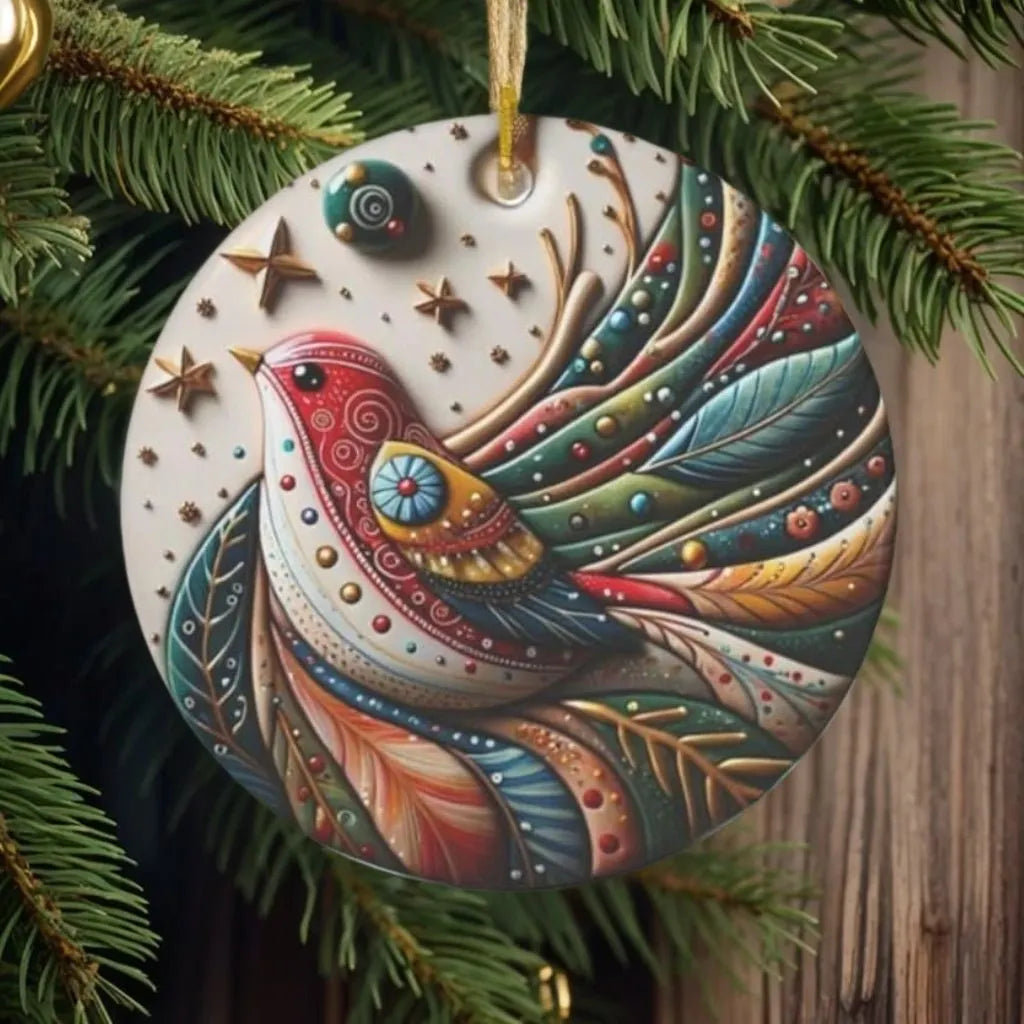 🔥Bird Of Many Colors Christmas Ornaments