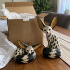 🦊🏠Vintage Fennec Fox Sculpture