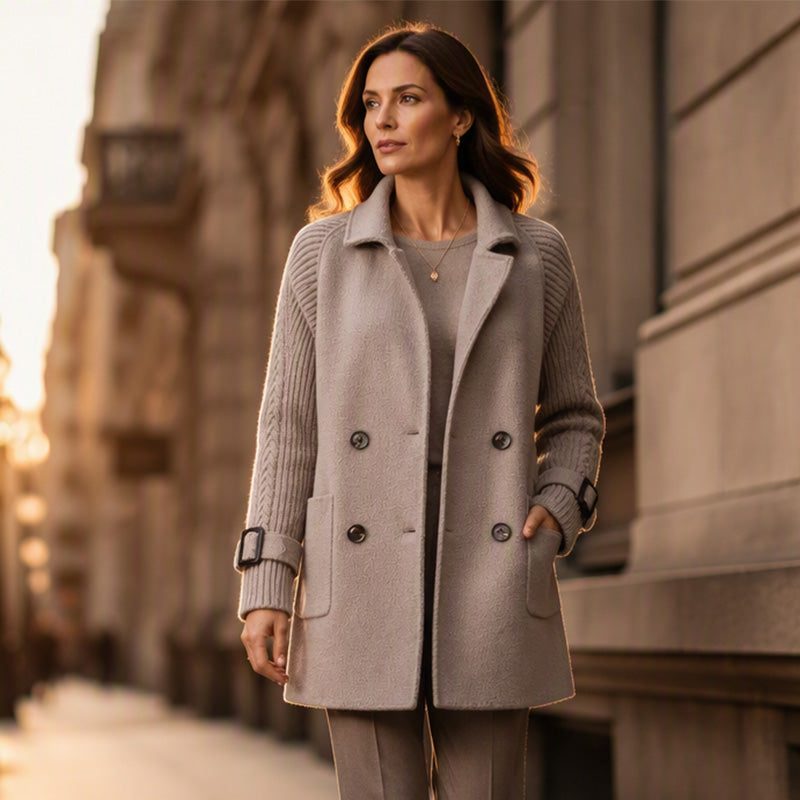 ⏳LAST DAY SALE 50% OFF!!🔥Women's Casual Double Breasted Lapel Coat🧥FREE SHIPPING🚚🇬🇧