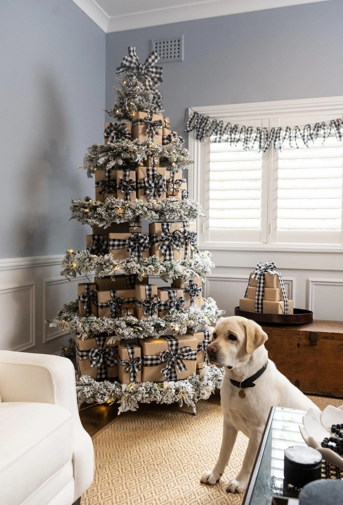 7ft Adjustable Pre-Lit LED Christmas Tree