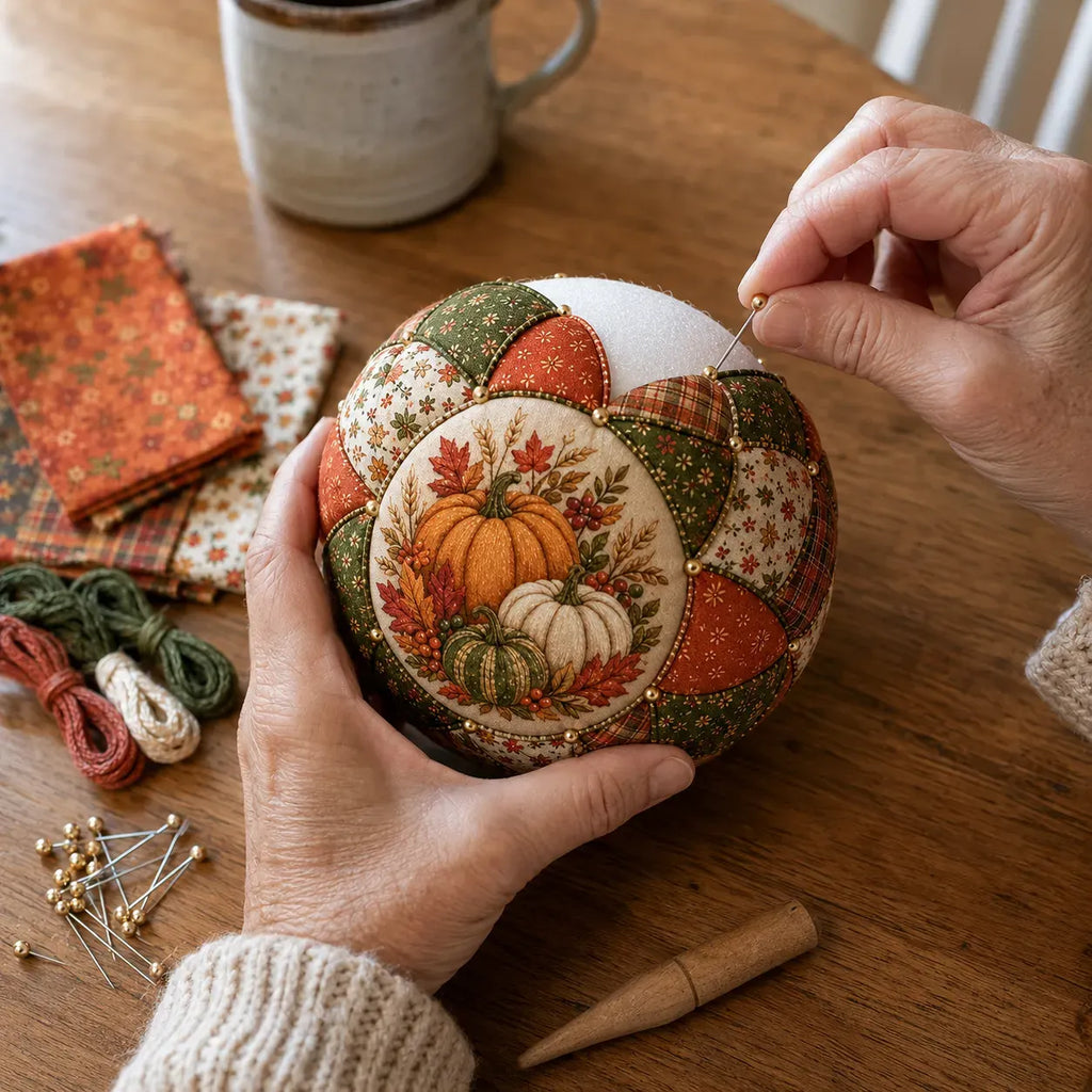 🍂 Beginner-Friendly DIY Autumn Thanksgiving Patchwork Ornament Kit Collection