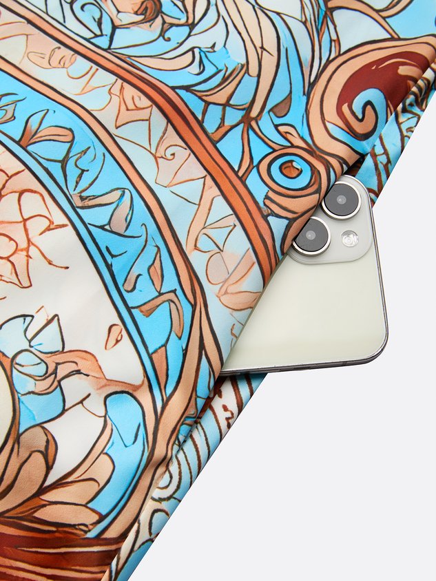 Casual Abstract Print Relaxed Maxi Shirt Dress