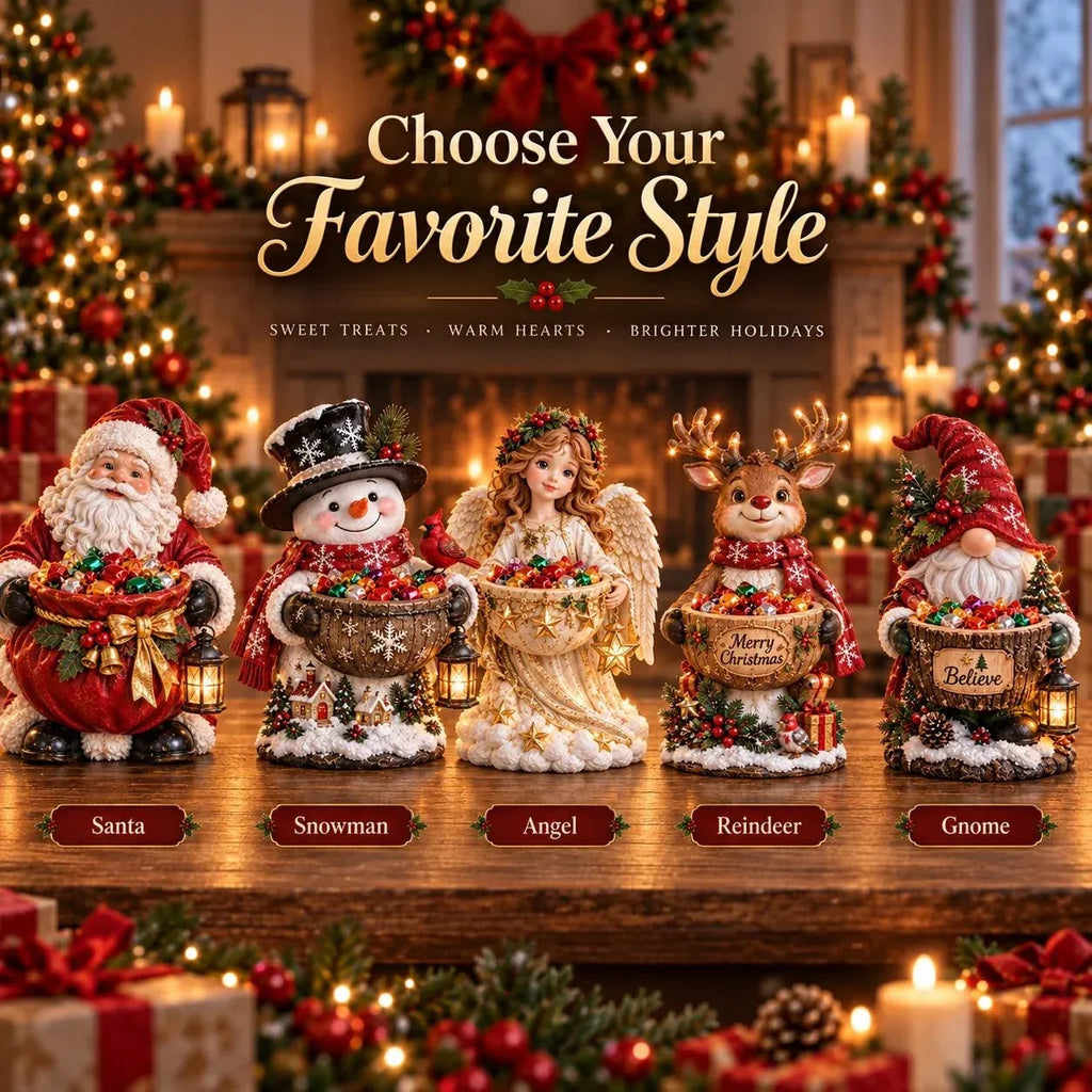 Light-Up Christmas Treat Holder – 5 Festive Designs for Candy, Holiday Parties & Home Decor