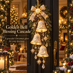 🔔✨Last Day 49% OFF✨✨Golden Bell Blessing Cascade Christmas Door Hanging