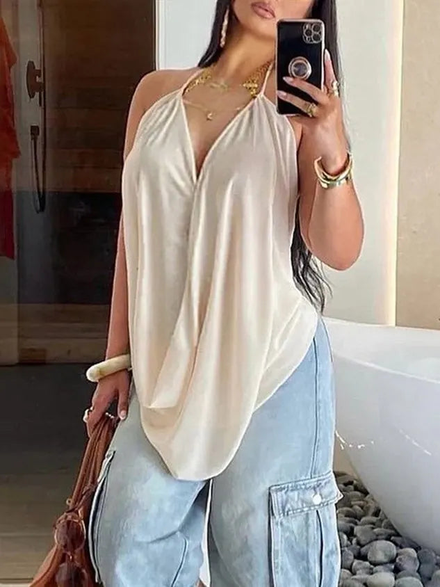 Casual Sheer Flowy Spaghetti Strap Camisole
