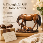 Vintage Mother & Foal Horse Figurine
