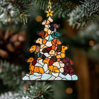 Cute Dachshund Christmas Tree Ornament