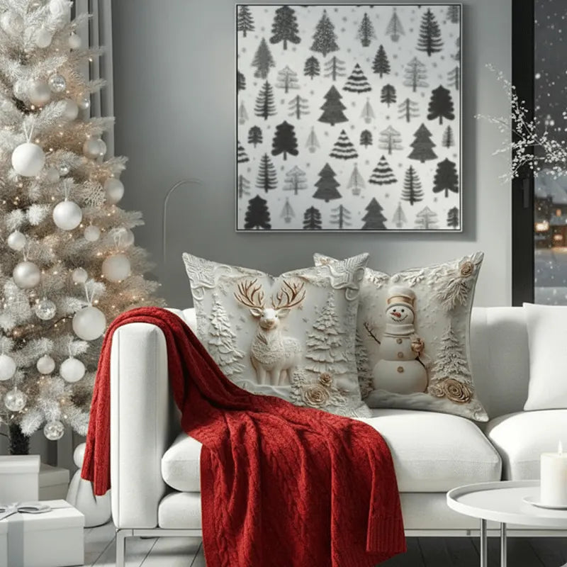 ✨Christmas Throw Pillow Cover for Couch–Cozy Holiday Decor🎅