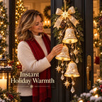 🔔✨Last Day 49% OFF✨✨Golden Bell Blessing Cascade Christmas Door Hanging