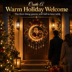 👼 Moonlit Wreath Collection – Lighted Holiday Door Decor 🎄
