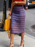 Elegant Geometric Midi Skirt