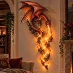 Dragonfire Guardian Plug-In Wall Sconce