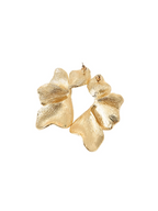 Textured Petal Flower Earrings