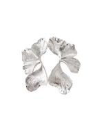 Textured Petal Flower Earrings