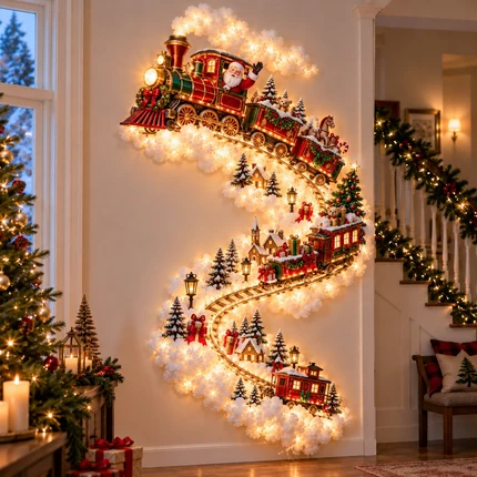 🎄 Light Up The Christmas Magic ✨ Festive LED Wall Decor