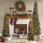 Down Swept Slim Pine Tree, Set of 3