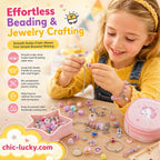 🎁LAST DAY SALE ONLY￡9.99!!💞50K+ SOLD! 📿Kids DIY Charm Bracelet Making Kit💎
