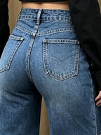 Irregular Craftsmanship Casual Plain Jeans