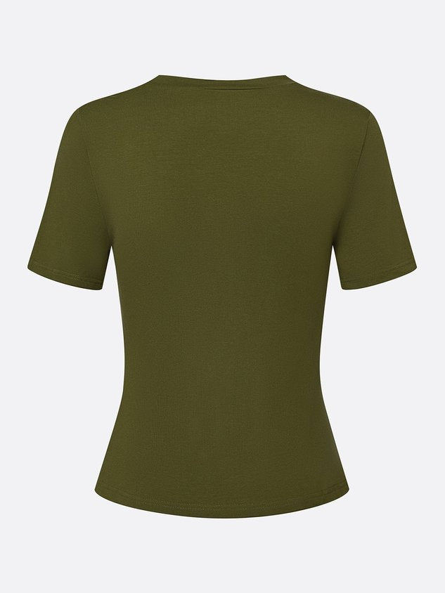 Casual Solid Slim Fit T-Shirt