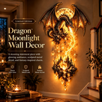 Dragon & Castle Flame Wall Sconce