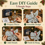 🎄Beginner-Friendly 3D Christmas Iridescent Suncatcher DIY Kit