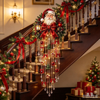 🎅 Elegant Christmas Hanging Decor – Festive Santa Swag 🎄