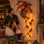 Dragonfire Guardian Plug-In Wall Sconce