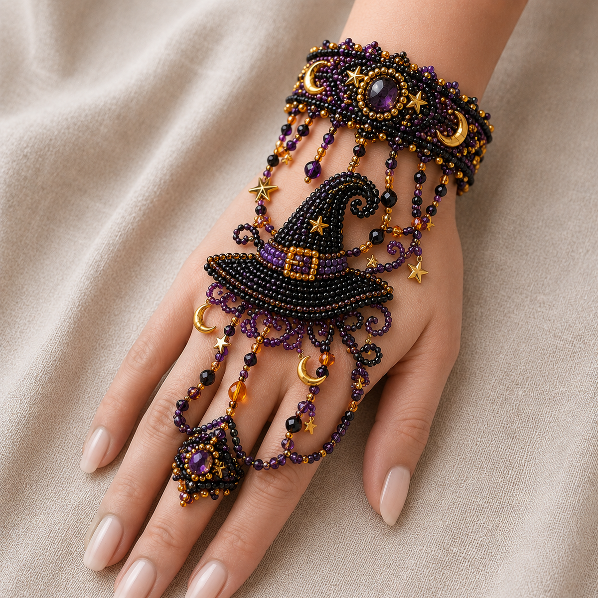 DIY Beaded Hand Bracelet Kit – Create Your Own Wearable Art