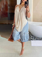 Casual Sheer Flowy Spaghetti Strap Camisole