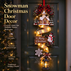 🔥Last Day 49% OFF⛄ ✨Snowman Christmas LED Door Cascade Decor✨