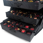 🎄✨ 120-Piece Christmas Ornament Storage Box – 5 Removable Trays & Adjustable Dividers