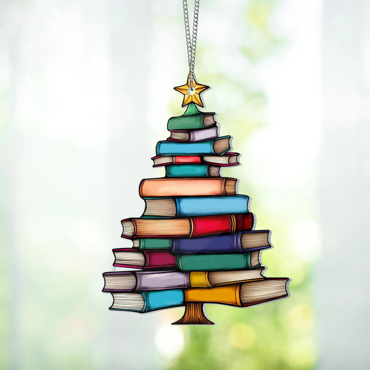 🎄📚✨Christmas Book Tree Ornament