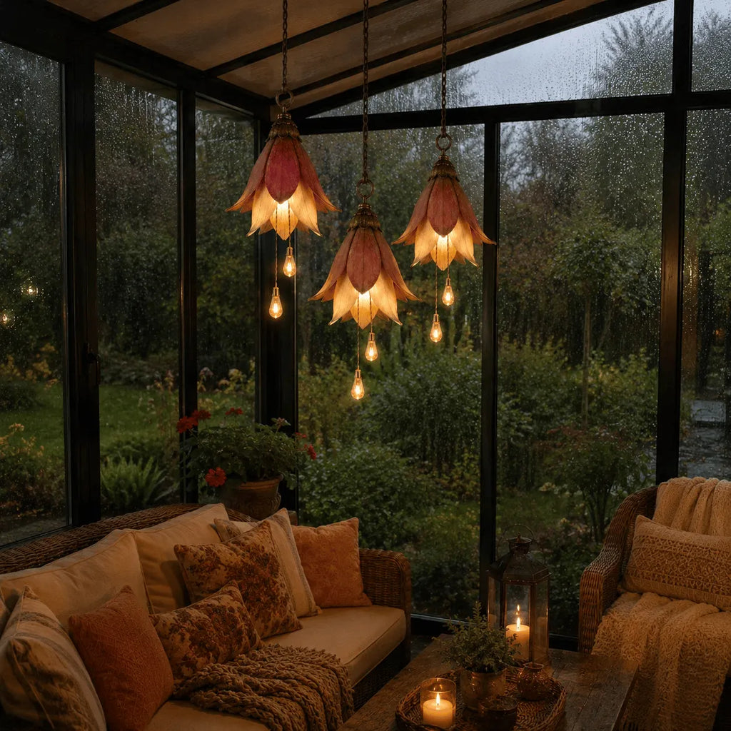 Vintage Hanging Flower Lights