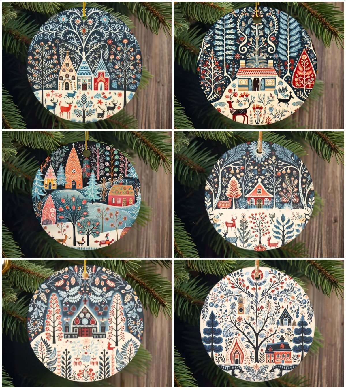 🎄Scandinavian Christmas Ornaments
