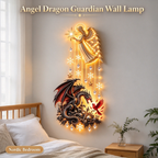 Angel Dragon Guardian Wall Lamp