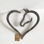 🎉Rustic Horse Heart Wall Decor with Greenery 💜– ✨Farmhouse Equestrian Home Accent