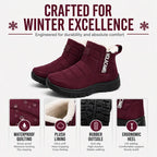 ⏳LAST DAY SALE ONLY￡17.99!!❄️Women’s Lightweight Winter Boots – Waterproof, Non-Slip & Plush-Lined for All-Day Warmth & Style👢✨