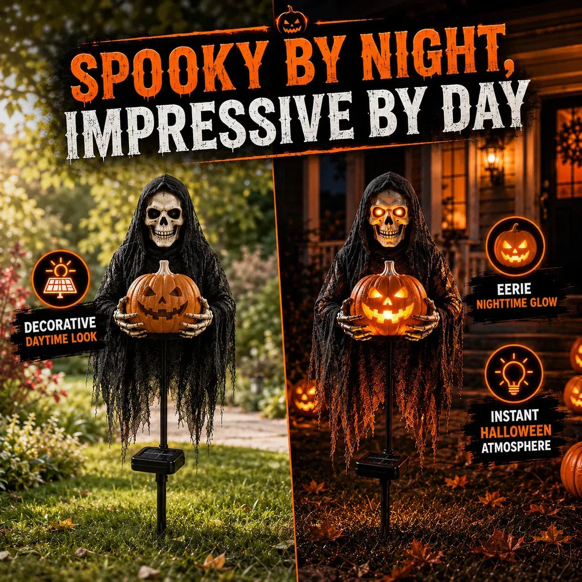 💀 Soul CollectorTM Pumpkin Edition Animated Halloween Yard Decoration