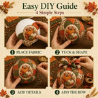 🍂 Beginner-Friendly DIY Autumn Thanksgiving Patchwork Ornament Kit Collection